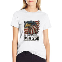Thumbnail for Pure Cotton Short Sleeved T-shirt For Men & Women - Celebrating 250 Years of America’s Spirit