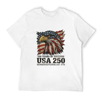 Thumbnail for Pure Cotton Short Sleeved T-shirt For Men & Women - Celebrating 250 Years of America’s Spirit