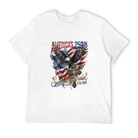 Thumbnail for Pure Cotton Short Sleeved T-shirt For Men & Women - 250 Years of Freedom, Unity, and Pride