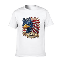Thumbnail for Pure Cotton Short Sleeved T-shirt For Men & Women - America 250th: Stronger Together