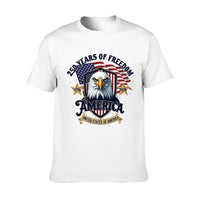 Thumbnail for Pure Cotton Short Sleeved T-shirt For Men & Women - America’s 250th: Honoring the Past, Inspiring the Future