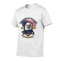 Thumbnail for Pure Cotton Short Sleeved T-shirt For Men & Women - America’s 250th: Honoring the Past, Inspiring the Future
