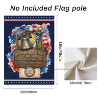 Thumbnail for Garden Flag For Celebrate America 250th Anniversary Double Side - One Nation, Indivisible