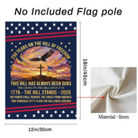 Thumbnail for Garden Flag For Celebrate America 250th Anniversary Double Side - 250 Years Strong, America Stands Along