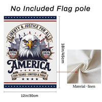 Thumbnail for Garden Flag For Celebrate America 250th Anniversary Double Side - One Nation, One Voice, 250 Years Rejoice