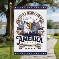 Thumbnail for Garden Flag For Celebrate America 250th Anniversary Double Side - One Nation, One Voice, 250 Years Rejoice