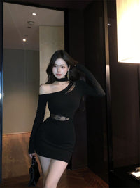 Thumbnail for Spicy Girl Innocent Alluring Lace Patchwork Sheath Skirt