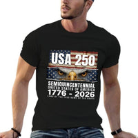 Thumbnail for Pure Cotton Short Sleeved T-shirt For Men & Women - Liberty & Legacy: 250 Years of America