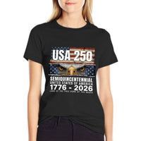 Thumbnail for Pure Cotton Short Sleeved T-shirt For Men & Women - Liberty & Legacy: 250 Years of America