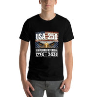 Thumbnail for Pure Cotton Short Sleeved T-shirt For Men & Women - Liberty & Legacy: 250 Years of America