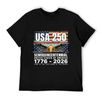 Thumbnail for Pure Cotton Short Sleeved T-shirt For Men & Women - Liberty & Legacy: 250 Years of America
