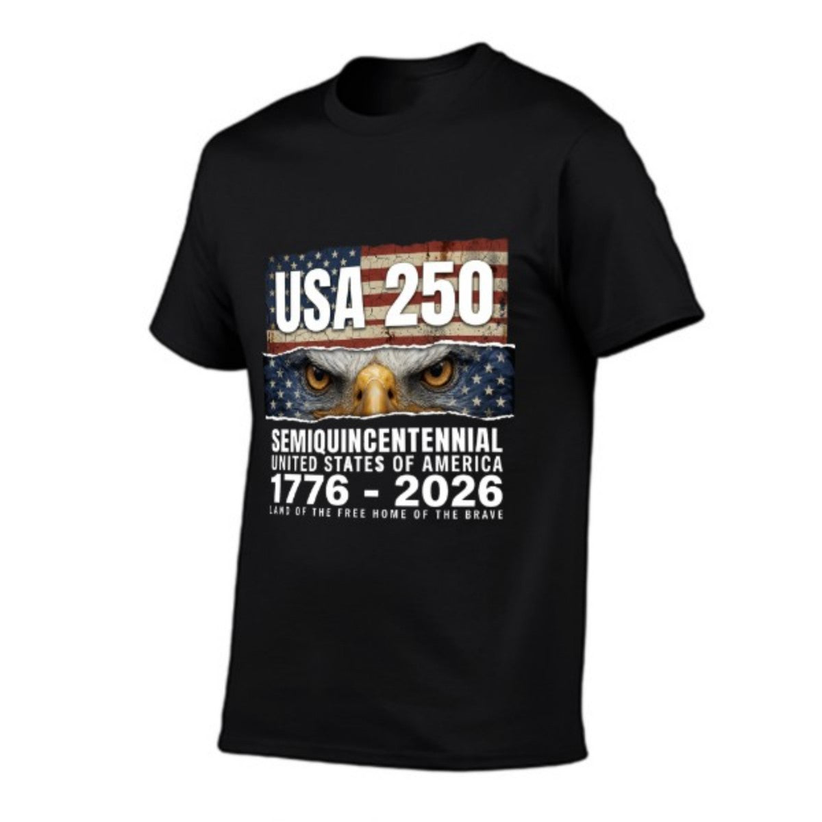 Pure Cotton Short Sleeved T-shirt For Men & Women - Liberty & Legacy: 250 Years of America