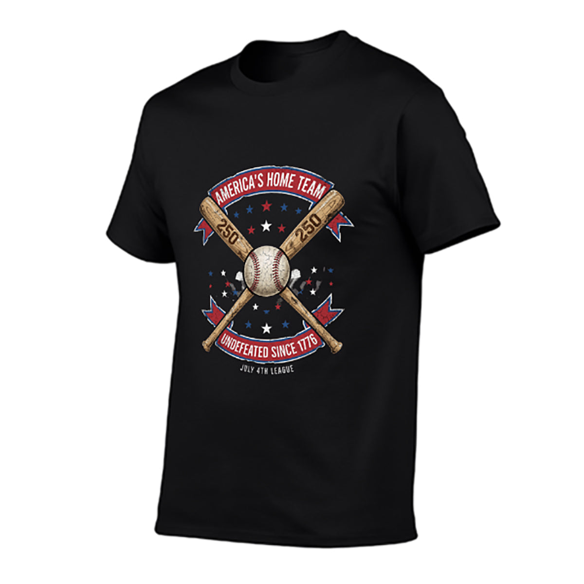 Pure Cotton Short Sleeved T-shirt For Men & Women - 250 Years of Courage, Commitment, and Country