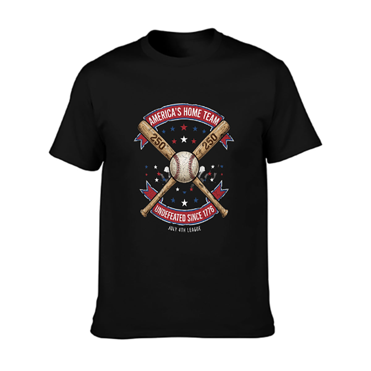 Pure Cotton Short Sleeved T-shirt For Men & Women - 250 Years of Courage, Commitment, and Country