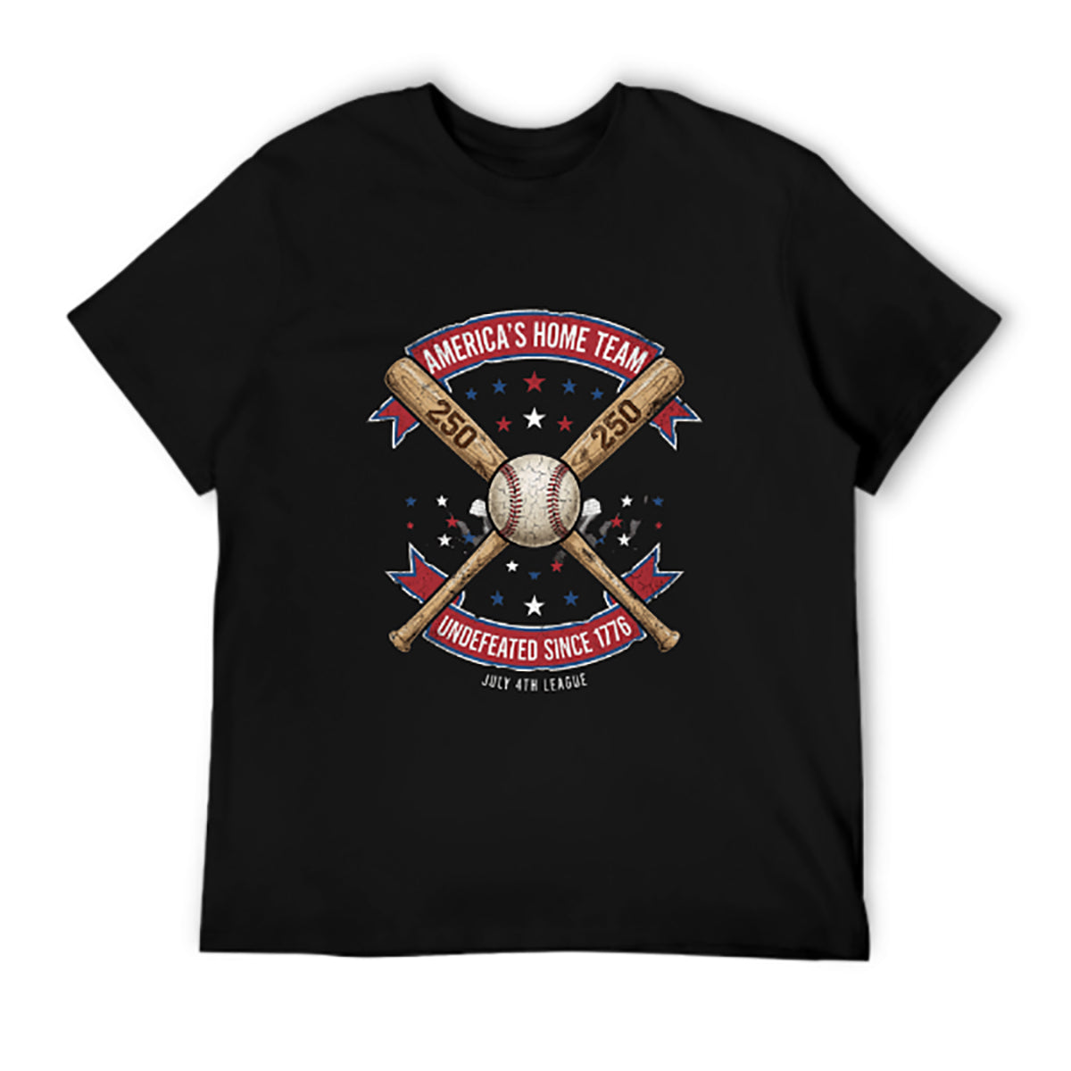 Pure Cotton Short Sleeved T-shirt For Men & Women - 250 Years of Courage, Commitment, and Country