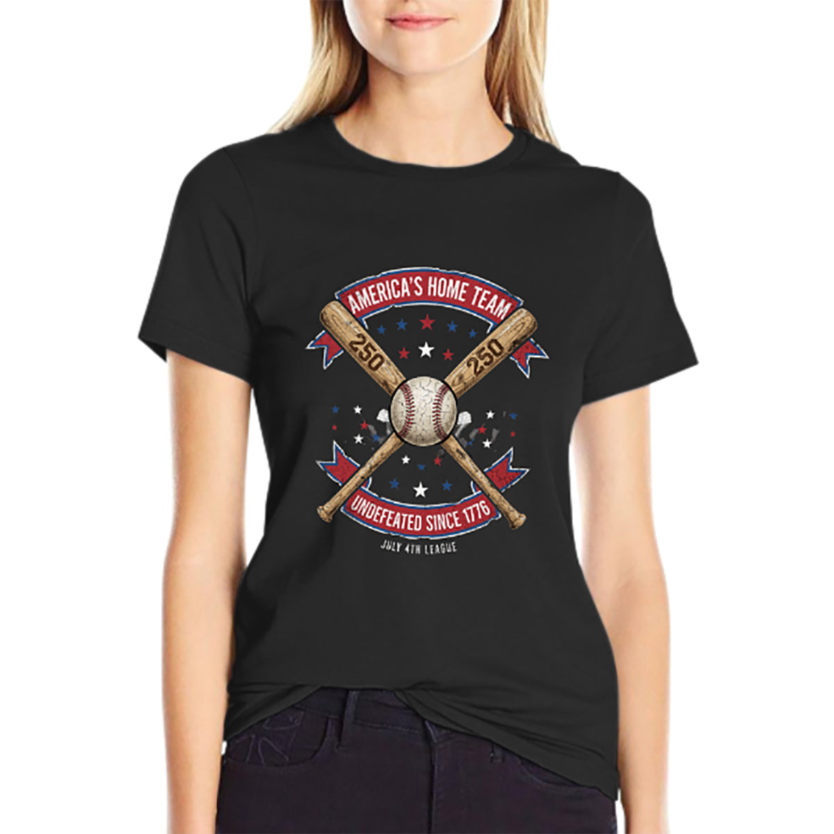 Pure Cotton Short Sleeved T-shirt For Men & Women - 250 Years of Courage, Commitment, and Country