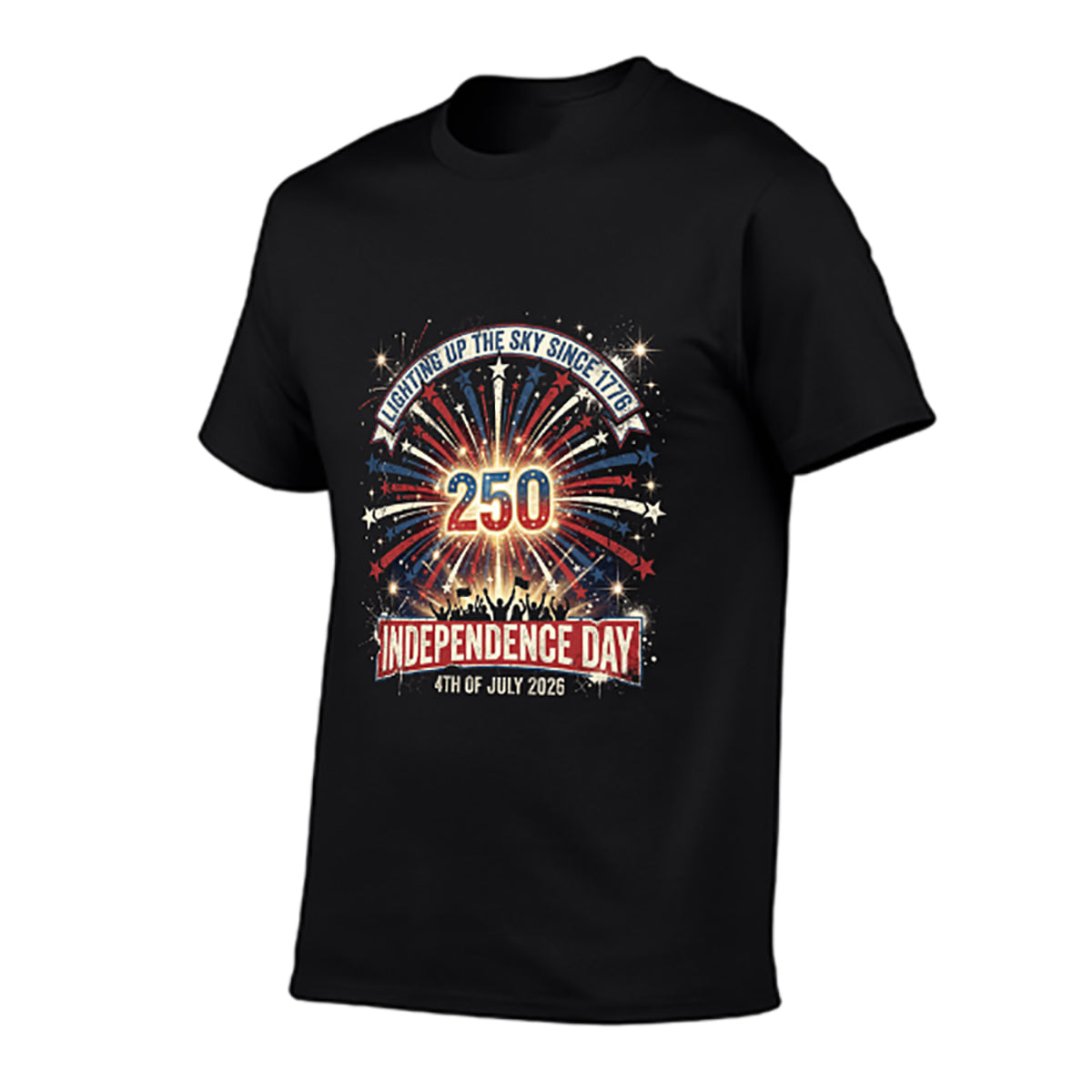 Pure Cotton Short Sleeved T-shirt For Men & Women - America 250th: Where History Meets Hope