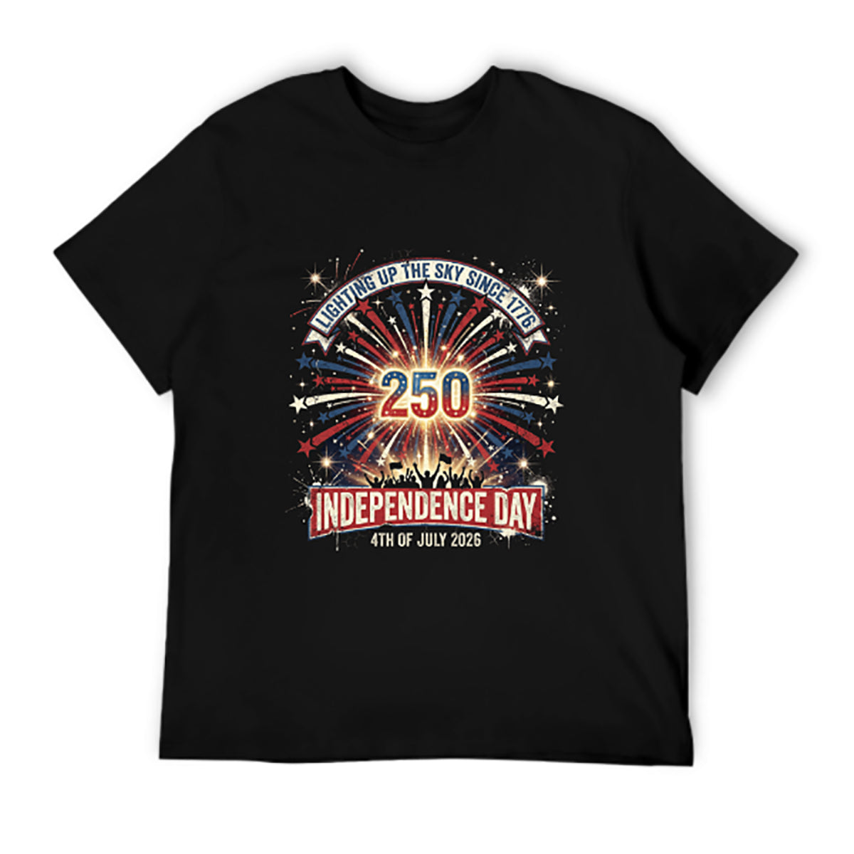 Pure Cotton Short Sleeved T-shirt For Men & Women - America 250th: Where History Meets Hope