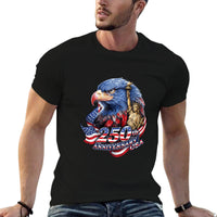 Thumbnail for Pure Cotton Short Sleeved T-shirt For Men & Women - Celebrate America 250th: The Heart of America Beats On